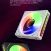 PC case fan 120mm ARGB mirror cycling lighting effect CPU cooling fan 4-pin PWM 58.36CFM fan for computer water cooling