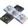 JUMPEAK DS120 Face-Changing ARGB Cooling Fan 360mm 240mm Modular Stackable Splicing 120mm RGB Fans For Gaming PC Case CPU Cooler