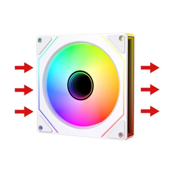 Prism 7 Pro Fan 120 mm Single Pack ARGB Fan Infinity Mirror Daisy Chain Design ﻿