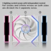 Nollie FAN GC140 ARGB 140mm Fans 34LED Cooling Fan Modular Stackable Splicing PWM Silent