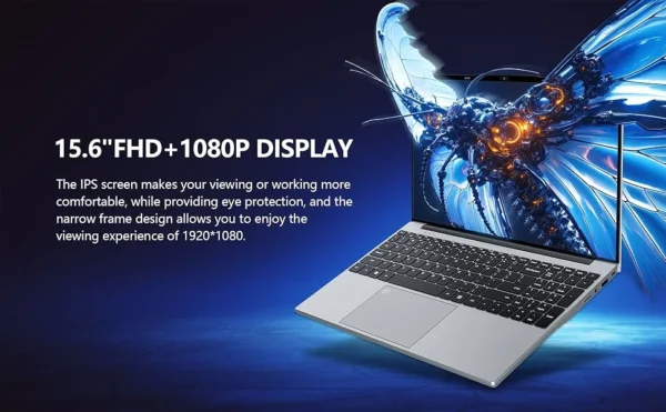 New Office Laptop Intel Core i9 9900 15.6 inch 4K HD Screen Windows 11 16GB RAM 1TB SSD Portable Slim Laptops PC Gamer Computer