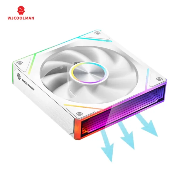 WJCOOLMAN Starlink 120/240/360 Conjoined structure PC fan ARGB PWM Speed Control Computer Silent Case Fan easy to install