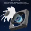 Coolcirc DL-1 120mm PC Case Fan 800-2000rpm PWM Hydro Bearing Silent 5V3Pin ARGB Water Cooler Magic Cableless Cooling Ventilator