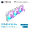 UPSIREN WF-120 ARGB PWM 3PCS Chassis fanARGB120mm/4PIN PWM/ Magic Color Wireless Stitching Computer heat dissipation fan