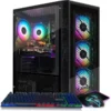 Gaming PC Desktop,Radeon RX 580 8G GDDR5, 10th Gen G5905 3.5G, 16G RAM, 512G SSD, WiFi, BT 5.0, RGB Fan x 4, RGB Mouse Pad