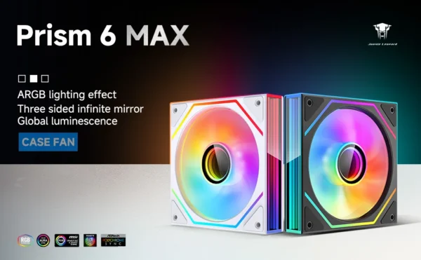 120mm ARGB PWM Silent Case Fan for PC Gaming CPU Cooler Cooling - Jungle Leopard Prism 6 Max