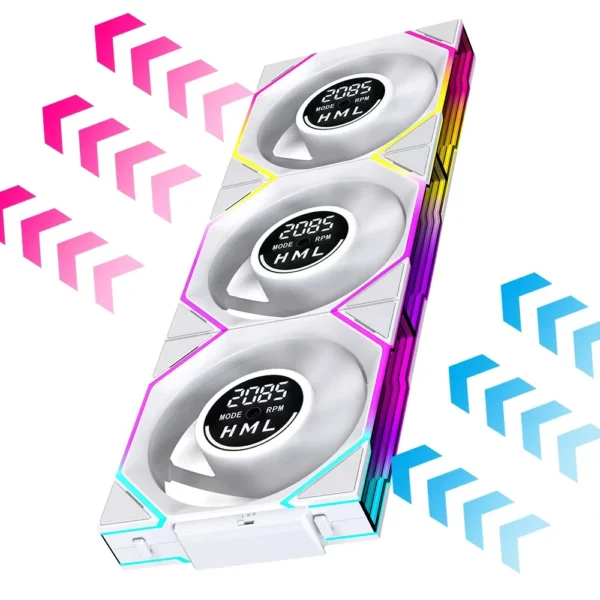 Jungle Leopard Interstellar V4 Digital Display Speed Control Infinite Mirror With Screen Ventilador UNI Fan