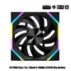 140 Case Fan ARGB, Silent 6-30dBa 89CFM Big Airflow, 14CM PC Cabinet 14025 Cooler Support Mobo 5V ARGB SYNC, Reverse Or Forward