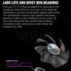 JUMPEAK DS120 Face-Changing ARGB Cooling Fan 360mm 240mm Modular Stackable Splicing 120mm RGB Fans For Gaming PC Case CPU Cooler