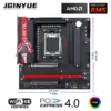 JGINYUE B650M Night Devil Motherboard Supprot Ryzen 7500F/7600X/9600X/7700/7800X3D CPU 2*16GB DDR5 6000Mhz No WiFi B650 M-ATX