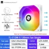 Thermalright TL-C12C 3 in 1 120mm Cooling Fan 5V ARGB gamer Adjust Speed Cooler argb Adjustable computer Case Fan ventilador