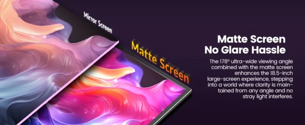 UPERFECT 18.5" 120Hz Portable Monitor 100% sRGB 1080P FreeSync IPS Speakers USB C Mini HDMI Gaming Display For Phone NS PS5 XBOX