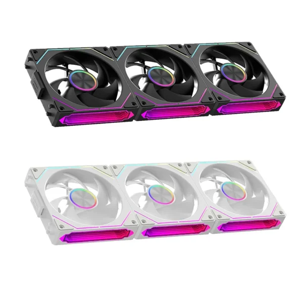 TEUCER DL-2 120mm PC Case Fan Wireless splicing Hydraulic bearing Quiet Infinity Mirror ARGB Fan for Gaming PC Case Water Cooler
