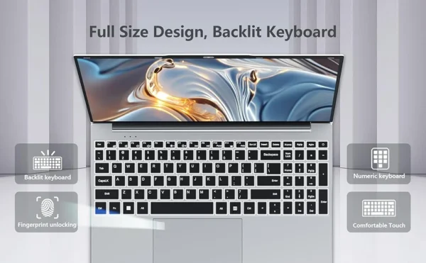 New Core i9 10980HK Laptop Computer Windows 11 Pro 16GB DDR4 1TB 2TB SSD Notebook PC Gamer Portable Laptops Gaming Office PC