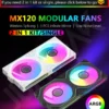 JUMPEAK MX120 360mm Modular Wireless Splicing PC 120mm Case Cooling Fan ARGB Infinite Mirror Effect For Computer Water Cooler