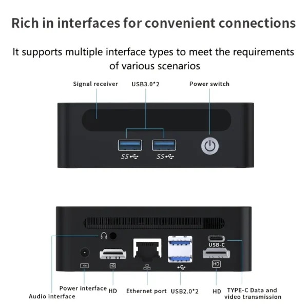 Gamer Pc Computer Ryzen 4300U 4600H 4800H 5300U 4500U GenMachine Mini PC AMD 5500U 5600H 5600U CPU Win11 DDR4 WiFi6