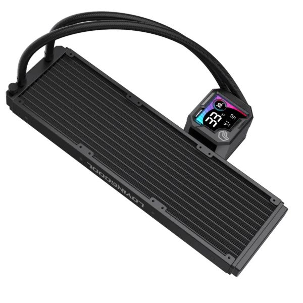 LOVINGCOOL AK water cooler 240mm 360mm broken code screen dynamic digital display liquid cooler ARGB Abyss Mirror Cold radiator