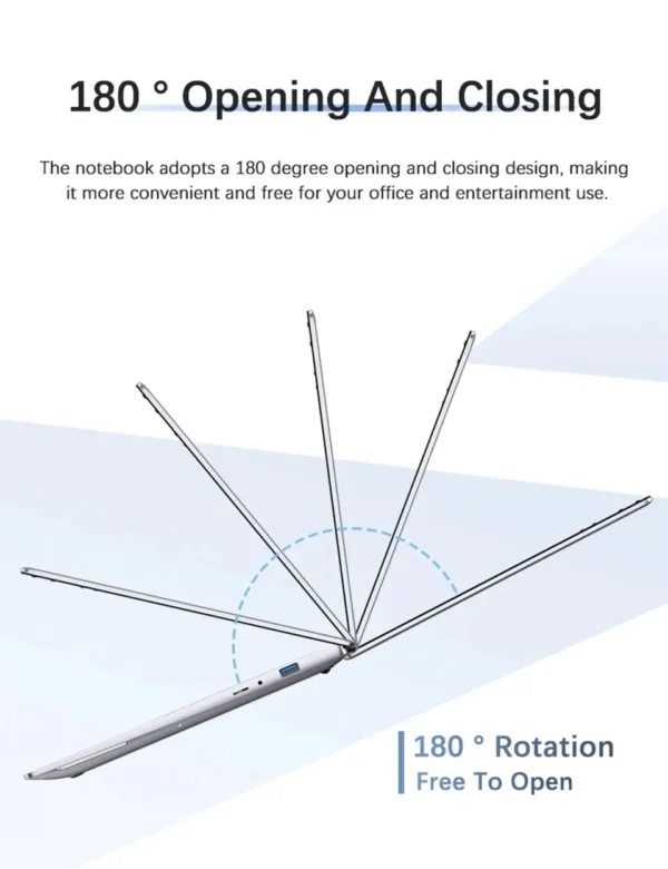 2026 Intel Core i7 9850H Atom A3950 Portable Laptop Computer 14.1" HD Gaming Laptops Windows 11 Pro SSD 2TB RAM 16GB PC Notebook