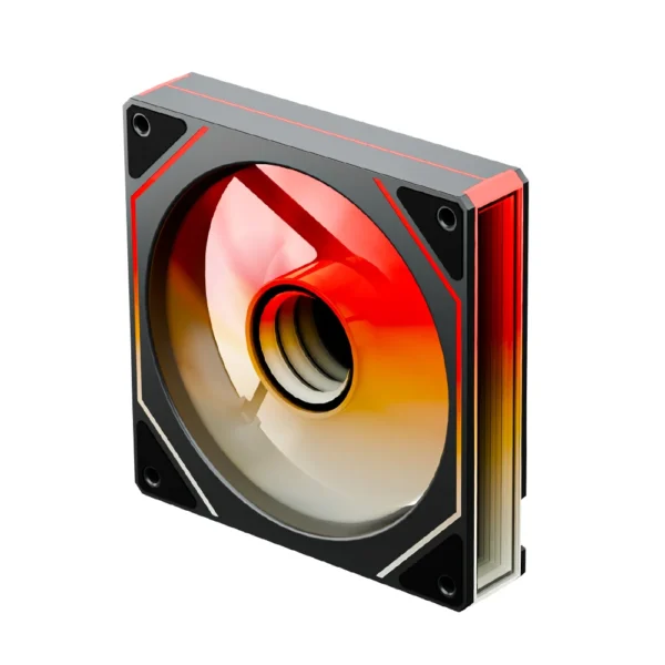 120mm ARGB PWM Fan – Side Infinity Mirror Lighting, 5V 3-Pin Sync Cooling for PC Case CPU Cooler – Jungle Leopard Prism 4 MAX