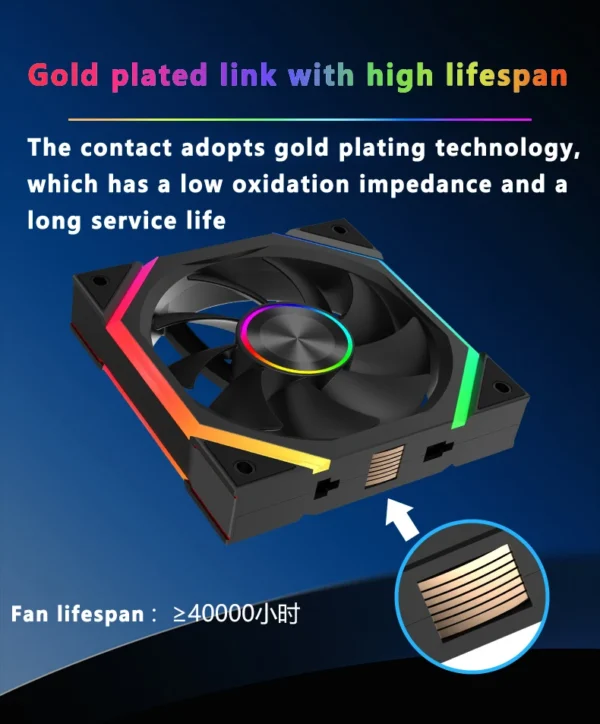 ICE Whale WX-3 Wireless Splicing Fan ARGB Air-Cooled Cooling Accessories 1600RPM 12CM Chassis Fan