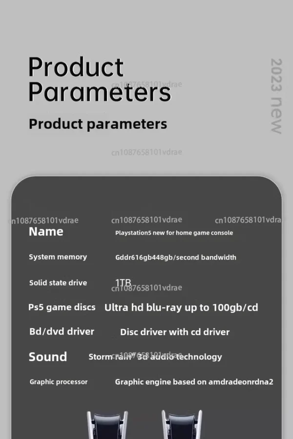 Slim Ps 5 825g Ssd Video Game Handheld  Console Used Original Ps5 for Playstation