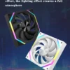 ICE Whale IW-14 Computer Chassis Fan 14cm ARGB 4 Pin PWM Quiet Cooling Fan 12V Large Air Volume 61.5CFM/800-1800RPM Ventilator