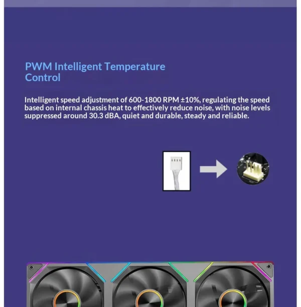 WJCOOLMAN StarLink Integrated Fan 120mm ARGB Infinite Mirror Divine Light Synchronous PWM Speed Control Computer Silent Case Fan