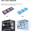 TEUCER JM-1 PC Case Fan 120mm ARGB Mirror Cycle Light Effect Cooling Fan 4PIN PWM Low noise Chassis Water Cooling Ventilador