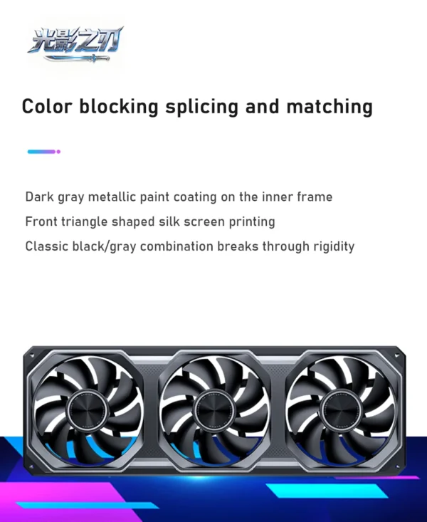 JONSBO XA-360/ XA-120 3-Pack 120mm Fan 5V/3Pin ARGB Three-Sided Mirror Integrated Cold Exhaust Cooling Fan for Desktop Computers