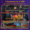 Portable Retro Gaming SSD 80+Emulators for PS5/PS4/PS3/PS2/XBOX One/SWITCH/WII/DC 16191 Games Launchbox＆Retrobat＆Playnite for PC