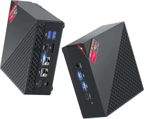 Mini PC AMD Ryzen 7 7730U 32GB DDR4 512GB SSD 6-Core up to 4.5GHz,Portable Mini Desktop Computer Wifi6 4K Display Window 11 PRO