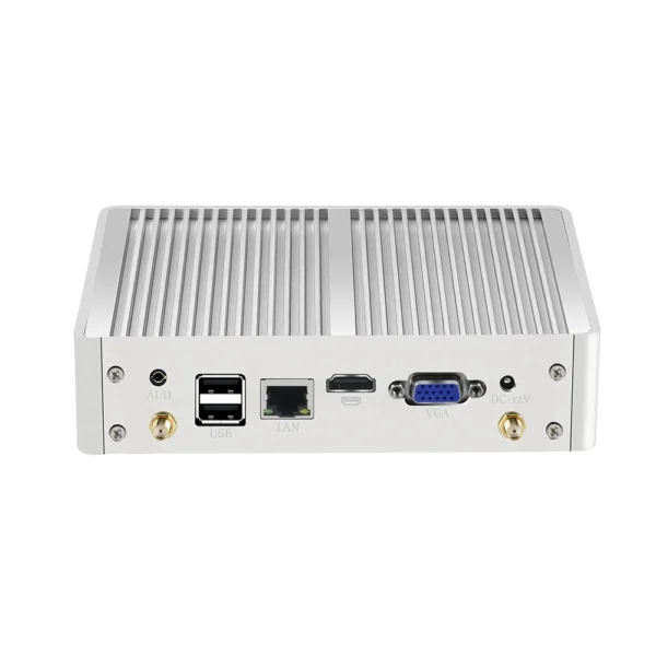 XCY Fanless Mini PC Intel Core i7 4500U i5 5200U 300M WiFi Gigabit Ethernet 8x USB VGA HDMI Display Windows 10 Linux HTPC