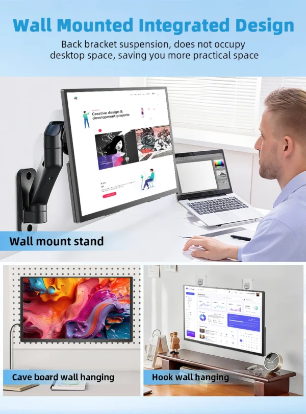 UPERFECT 18.4 inch 4K QLED Portable Monitor Gaming Computer Display Ultra-Slim Extend Screen For PS5/4 Switch Laptop PC Mac Xbox