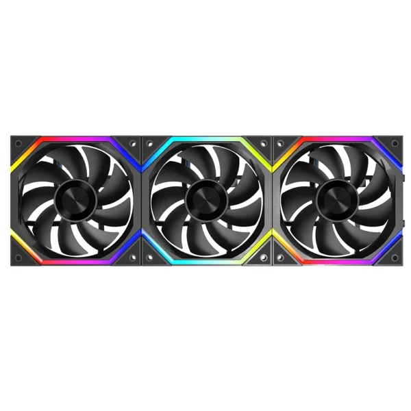 Jungle Leopard Galaxy Prism XH Flowing Running Lights‌ PC Case Fan Splicing fan ARGB chassis fan 12CM cooling fan 5V3 pin PWM