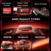 KAMRUI Gaming Laptop 15.6inch Laptop with AMD Ryzen 7 7730U 16GB 512GB Windows 11 High Performance Laptop ComputerRadeon WiFi 6