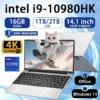 NEW Intel Core i9 10980HK laptop 14.1 inch 16GB RAM 2TB SSD Portable Gaming laptops Windows 11 Por Office PC Notebook computer