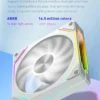 LDPCSJ OEM PRISM 5 PRO Computer Chassis Fan 12cm ARGB 4 Pin PWM Quiet Cooling Fan 12V Large Air Volume 45.2CFM/600-1800RPM