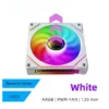 LDPCSJ PRISM 4 PRO Computer Chassis Fan 12cm ARGB 4 Pin PWM Quiet Cooling Fan 12V Large Air Volume 45.2CFM/600-1500RPM